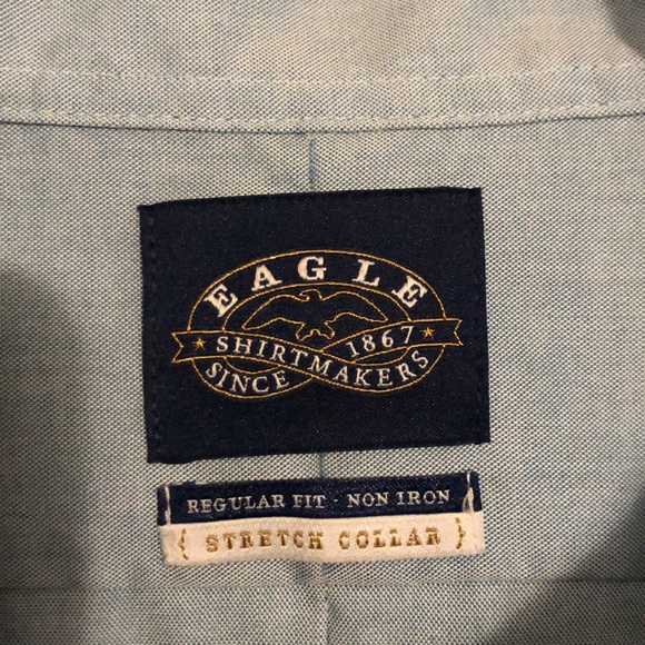 Turquoise Eagle Dress Shirt/Never worn - Picture 2 of 2